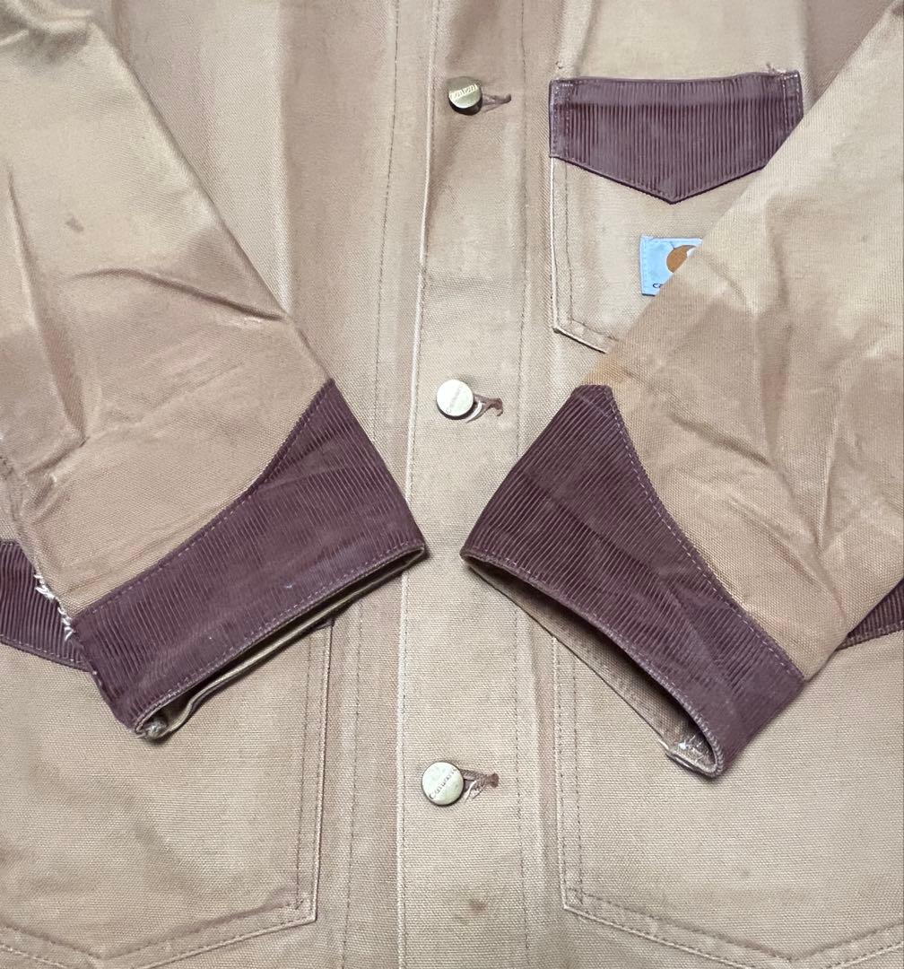 カーハート ダック × コーデュロイ カバーオール エンジニア ワークジャケット