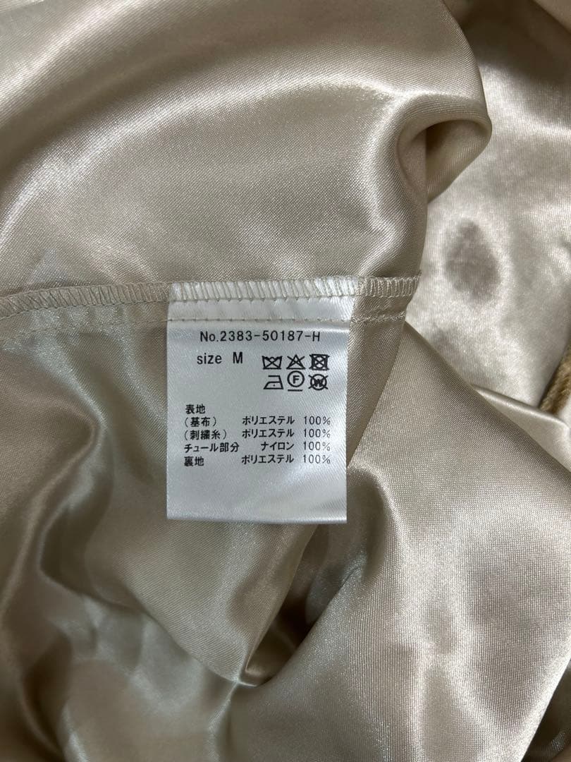 ANDRESD key neck embroidery dress Mサイズ