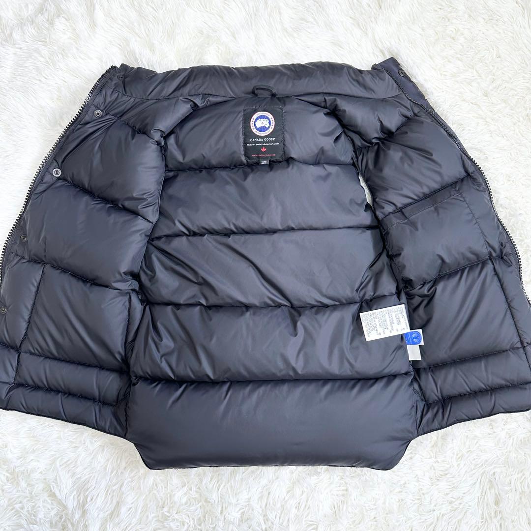 極美品 カナダグース フリースタイル ネイビー ダウンベスト ロゴワッペン XS