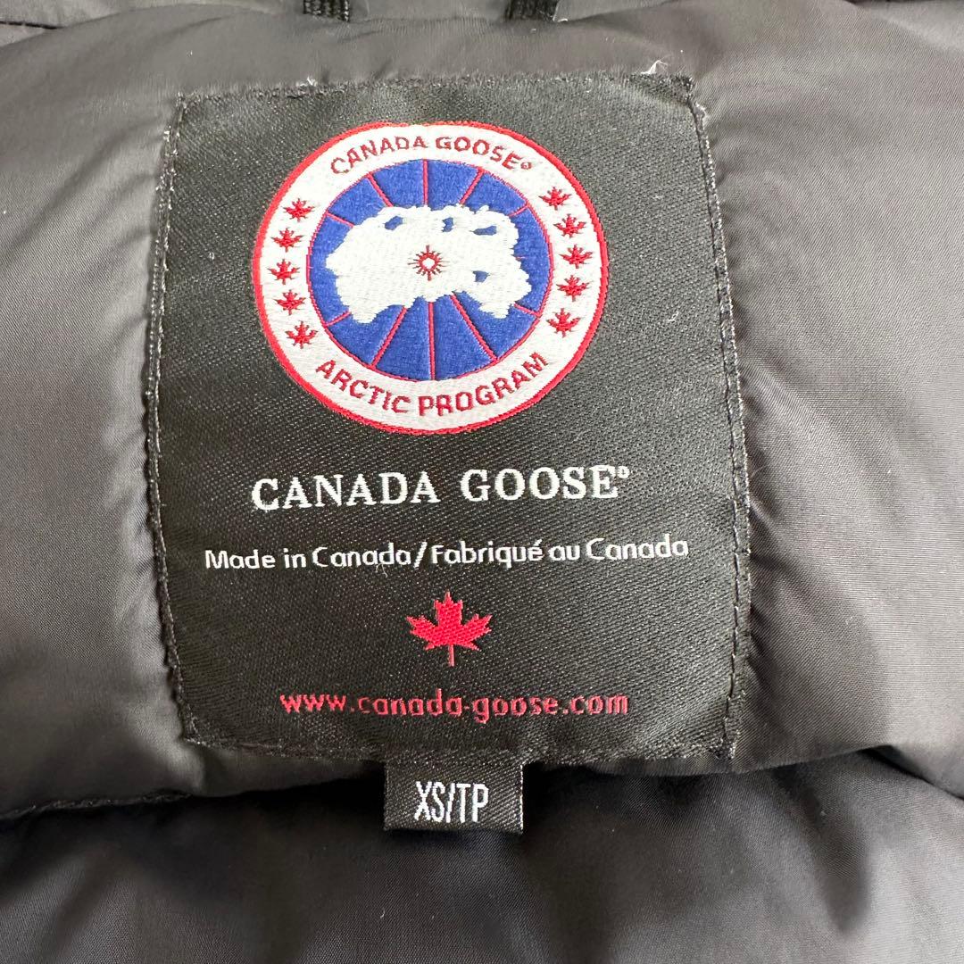 極美品 カナダグース フリースタイル ネイビー ダウンベスト ロゴワッペン XS