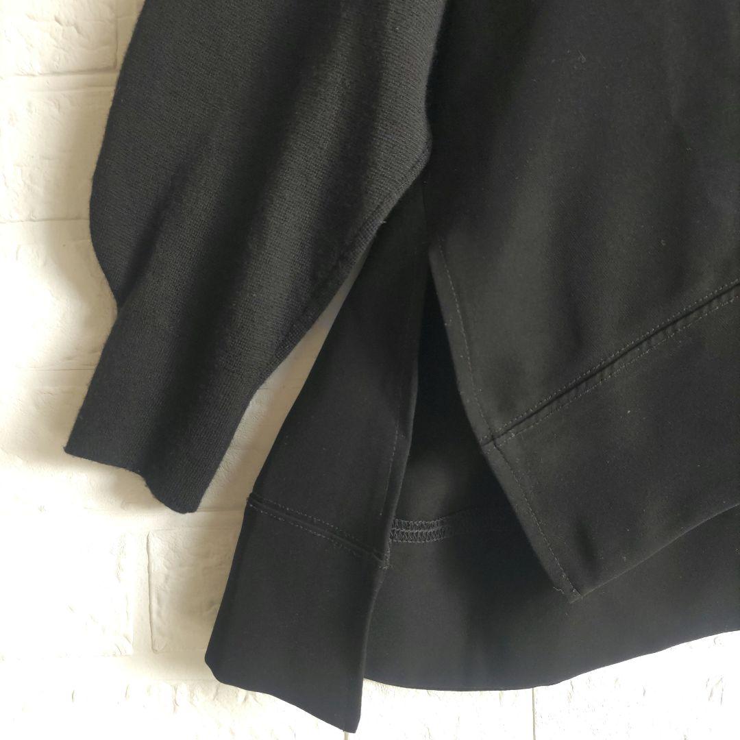 ENFOLD エンフォルド　異素材　ドッキング　ブラウス　ニット　トップス