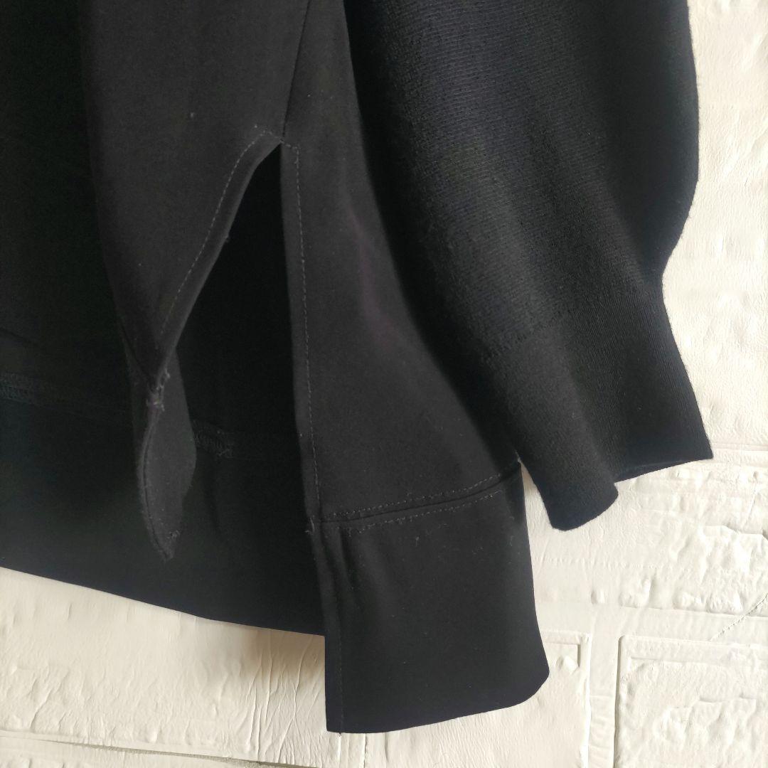 ENFOLD エンフォルド　異素材　ドッキング　ブラウス　ニット　トップス