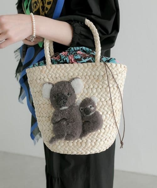 イアパピヨネ アニマルキャラ かごバッグ コアラ
