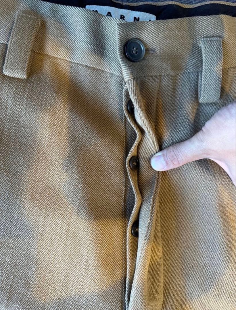 バギースラックス　2020-21aw MARNI ベージュ