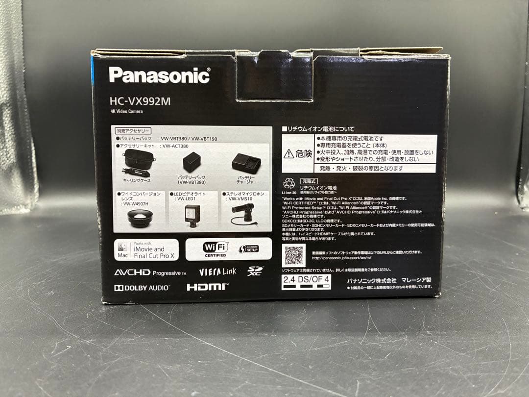 Panasonic HC-VX992M レッド デジタル4Kビデオカメラ 美品