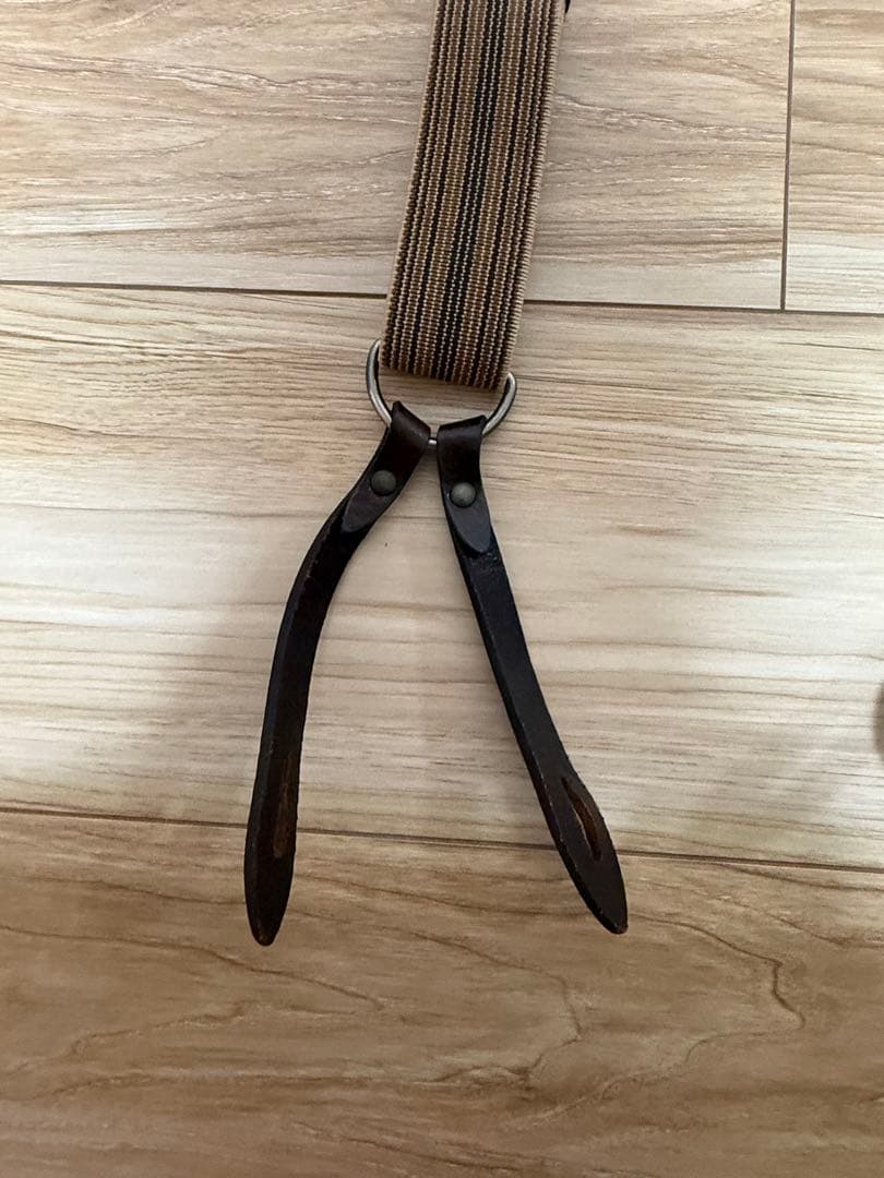 【リーバイス】サスペンダー ベルト レザー ボタン用