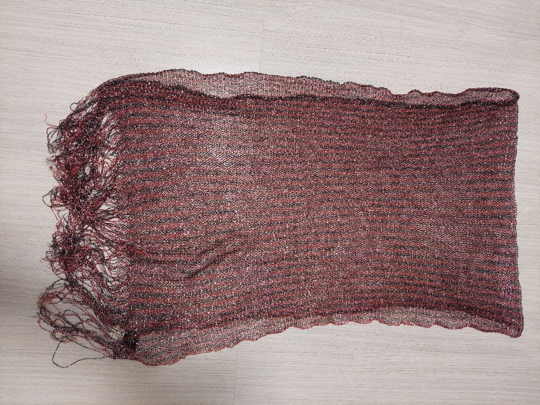 ナンバーナイン　05ss　ナイトクローラー期ラメストール　赤×黒