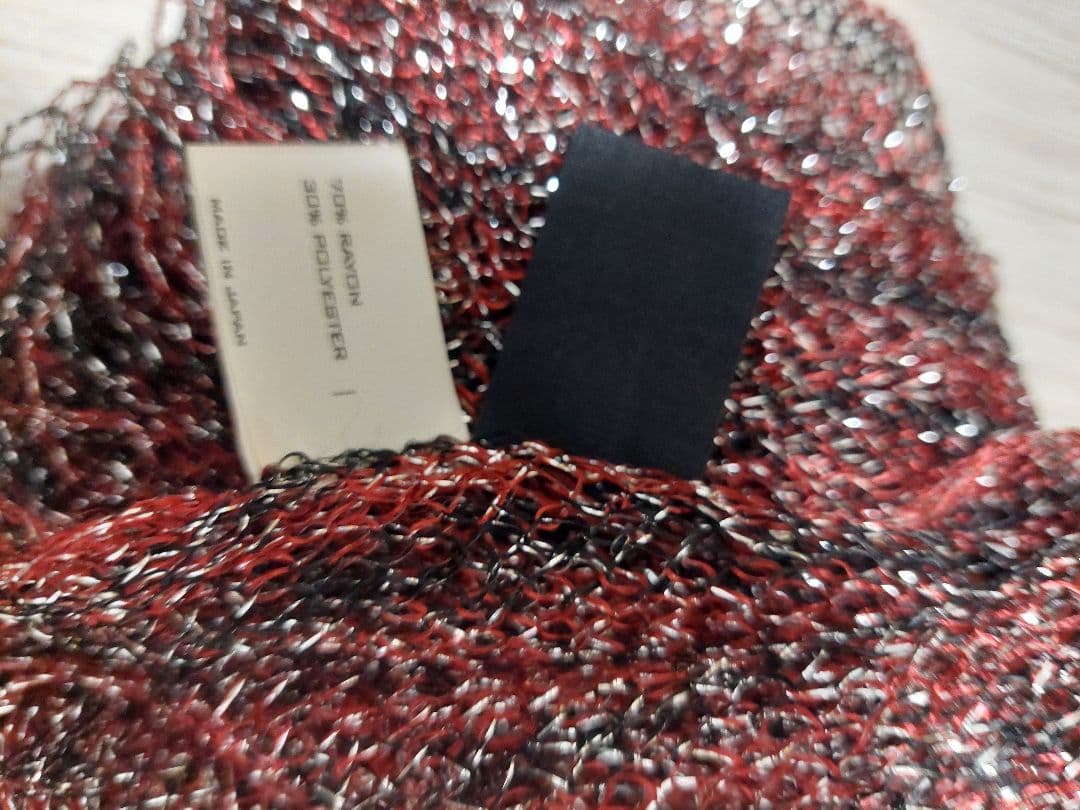 ナンバーナイン　05ss　ナイトクローラー期ラメストール　赤×黒