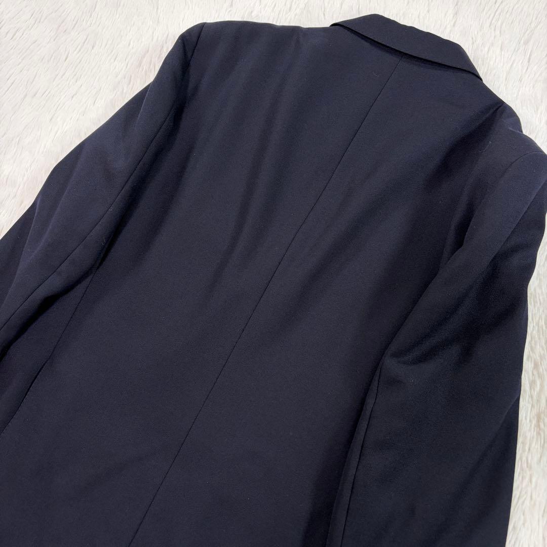 極美品 バーバリー 紺ブレ 刻印金ボタン ネイビー ダブル Lサイズ