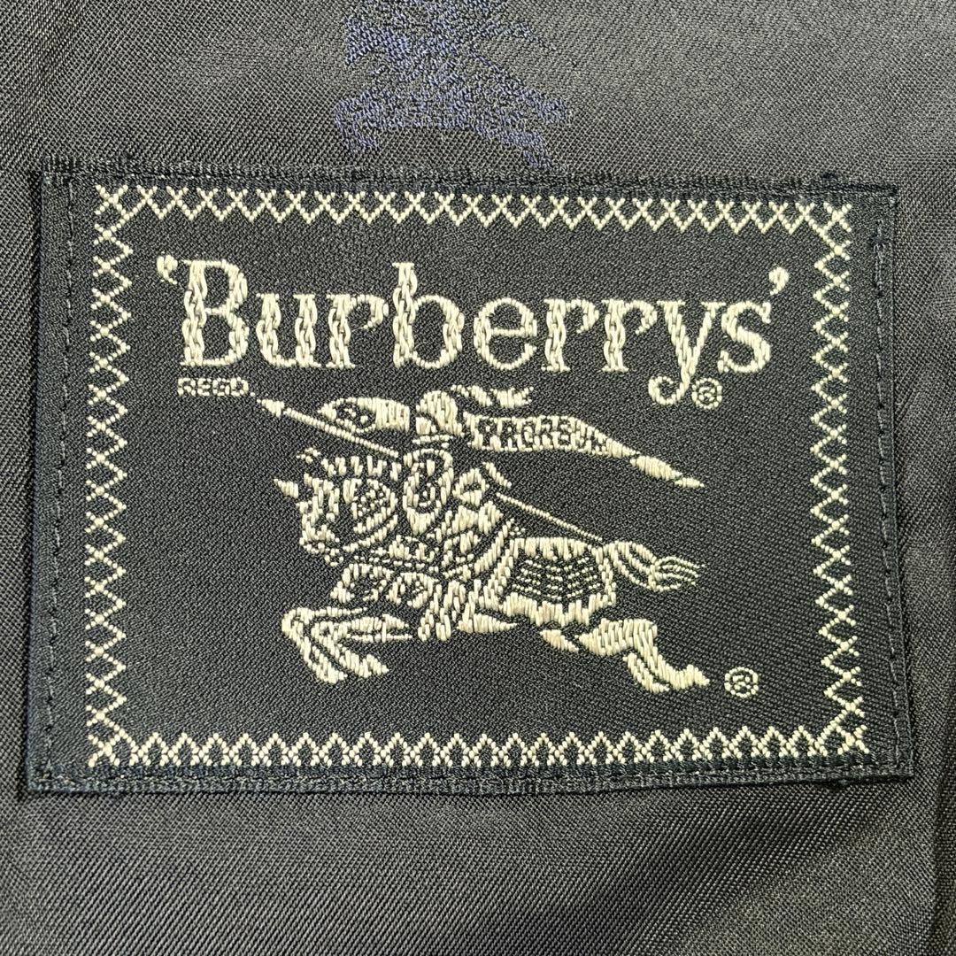 極美品 バーバリー 紺ブレ 刻印金ボタン ネイビー ダブル Lサイズ