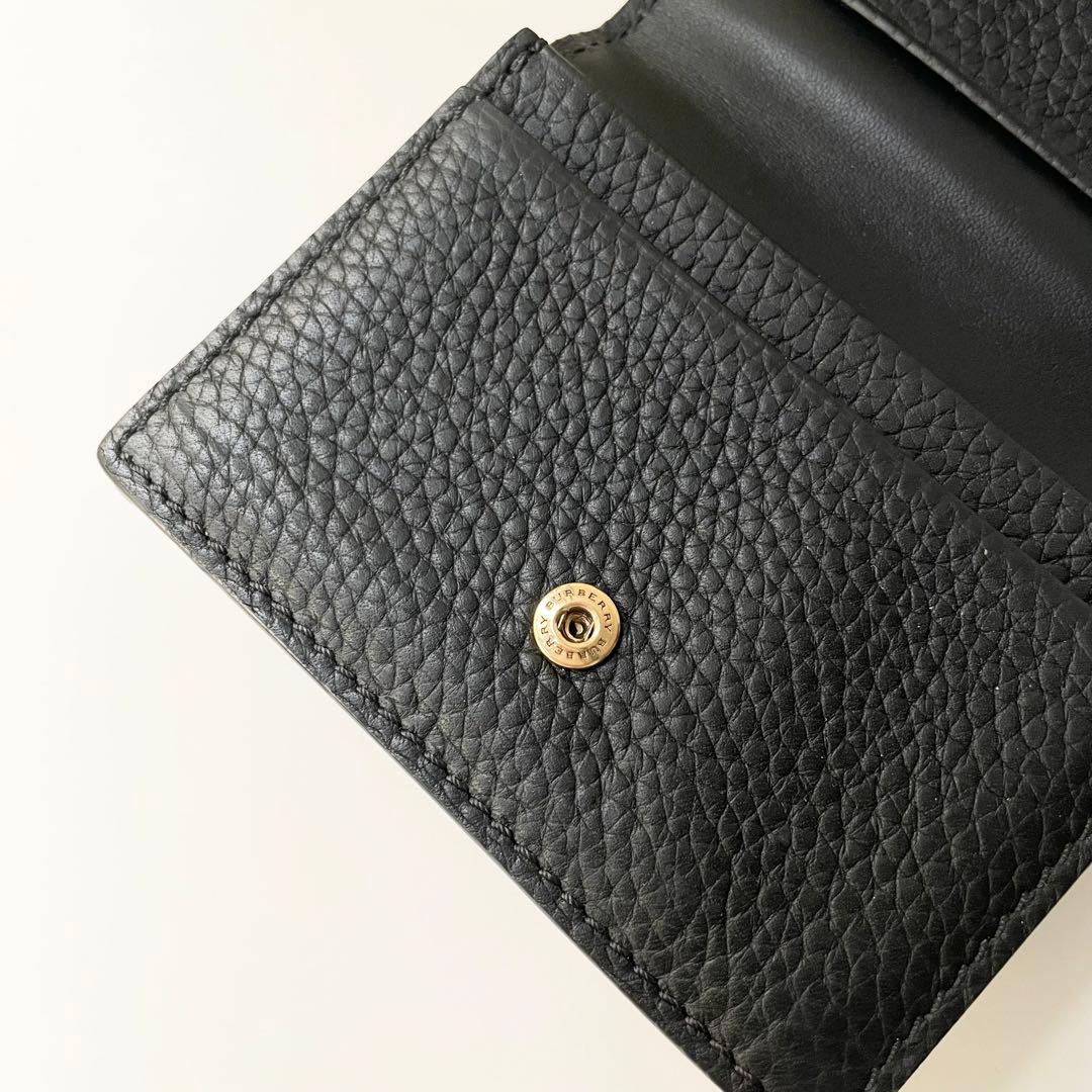 BURBERRY バーバリー カードケース 名刺入れ 型押し ロゴ ほぼ新品