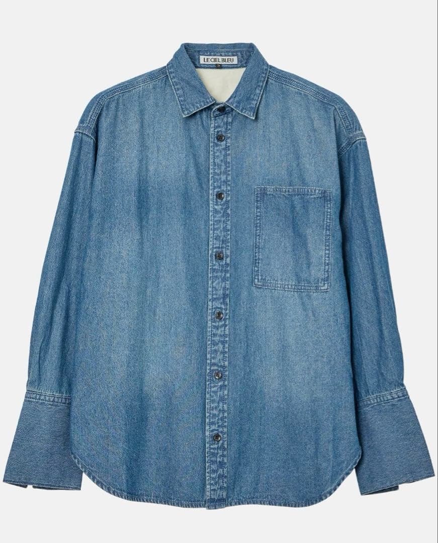 ルシェルブルー　Denim Oversized Shirt