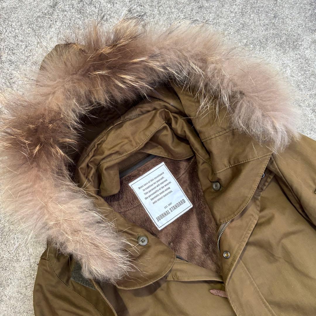 JOURNAL STANDARD ファーフード モッズコート M ミリタリー