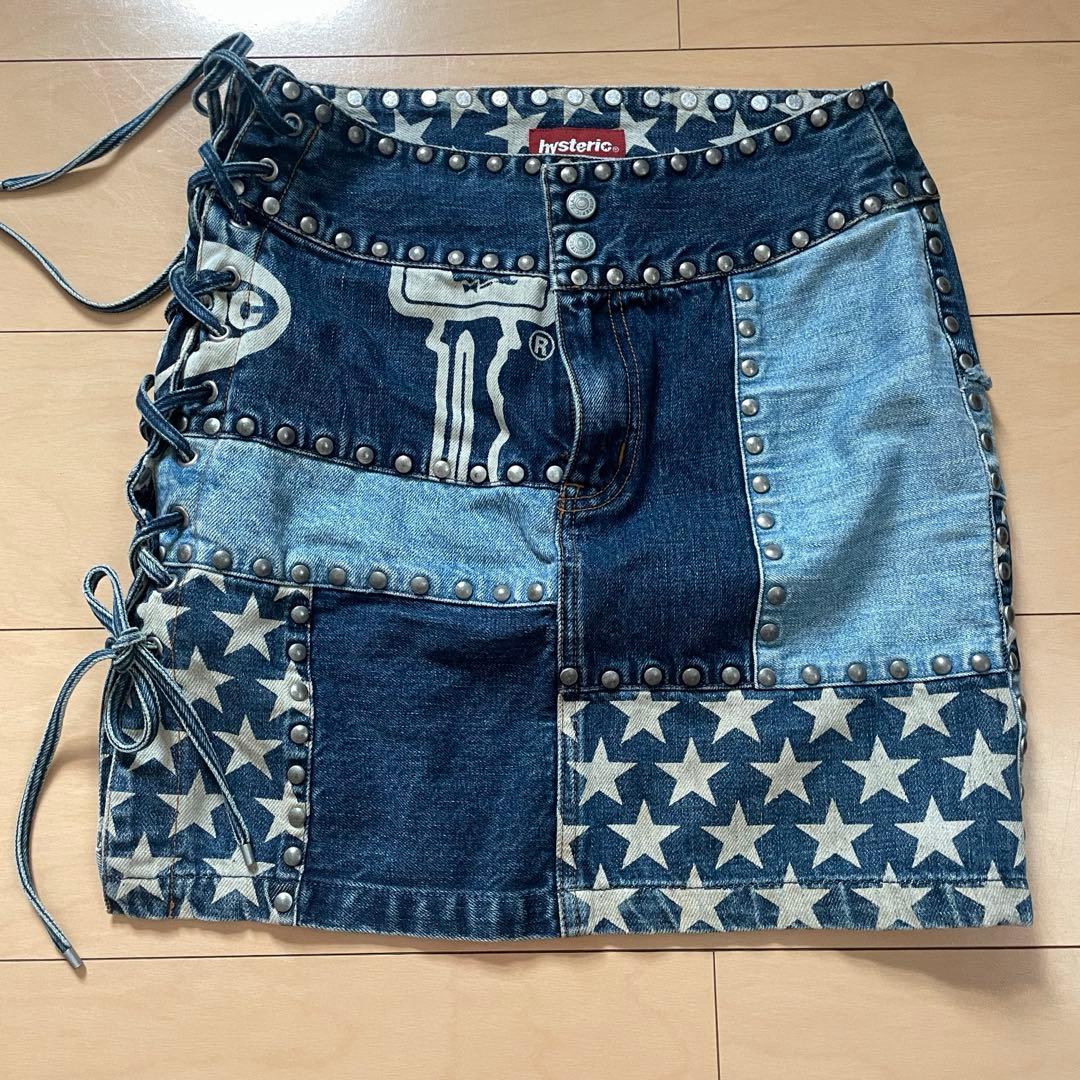 hysteric ミニスカート　スタッズ　編み上げ