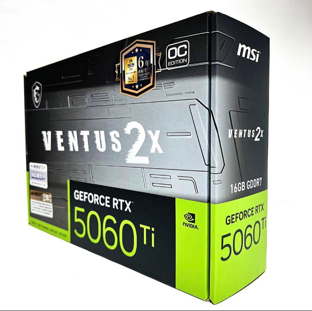グラフィックボード・グラボ・ビデオカード MSI GeForce RTX5060 Ti 16G VENTUS2X OC