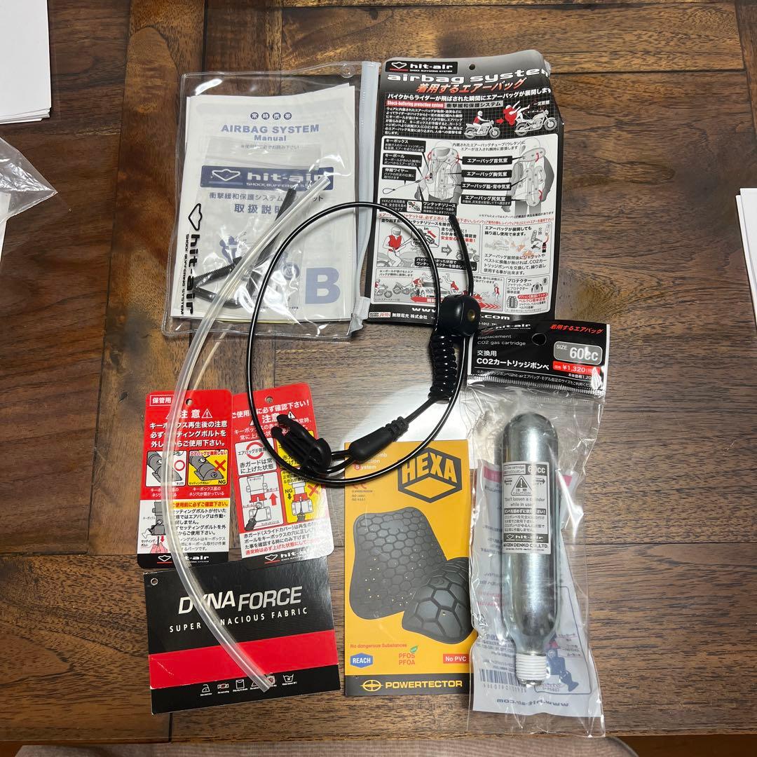 HIT AIR バイクジャケット ブラック