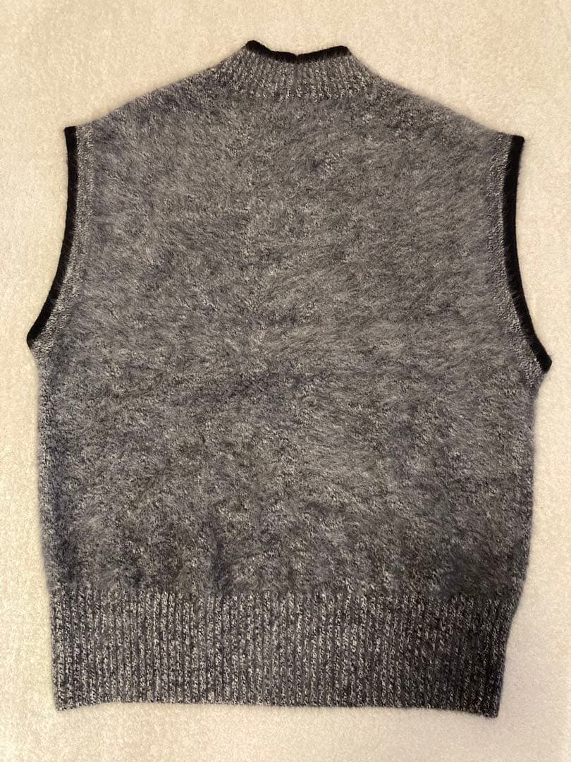 【美品】UNITEDARROWS フォックス カシミヤ ハイネック ニットベスト