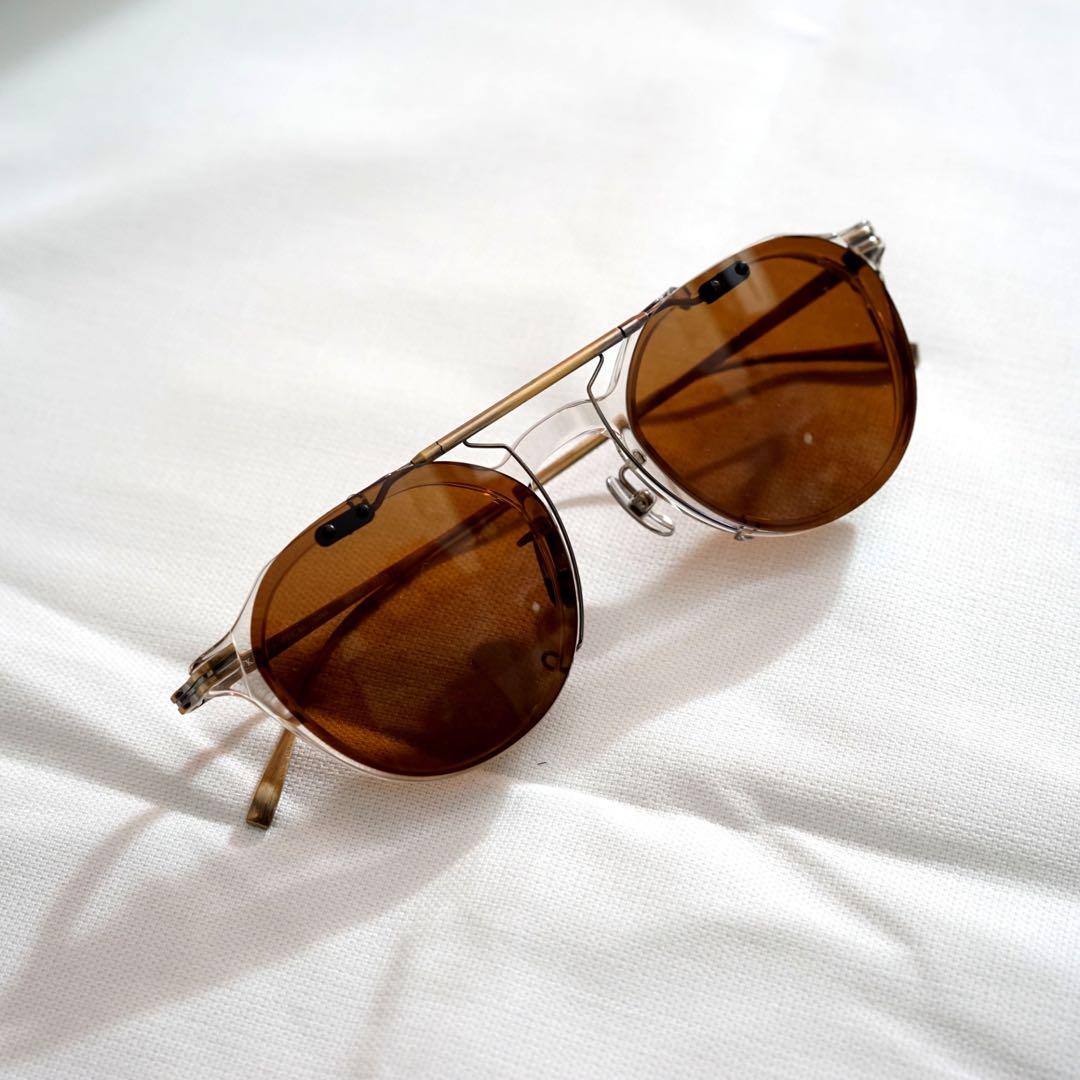 金子眼鏡　クリップオン 付き サングラス