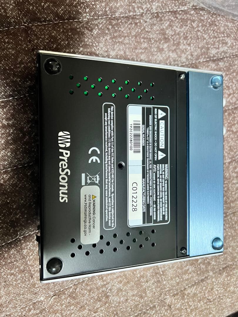 PreSonus TubePre V2 真空管交換済み