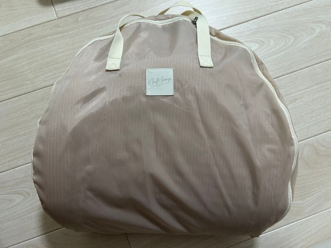 【ネオママイズム】ベビーベッド 折りたたみベッド ピンク