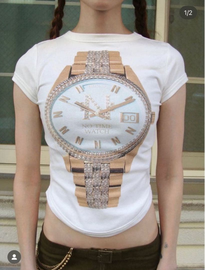 トップス Nodress Notime Watch T-Shirt