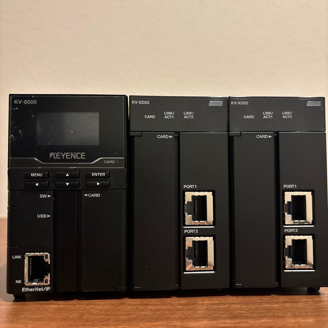 電源ユニット KEYENCE KV-8000 PLC + KV-XD02