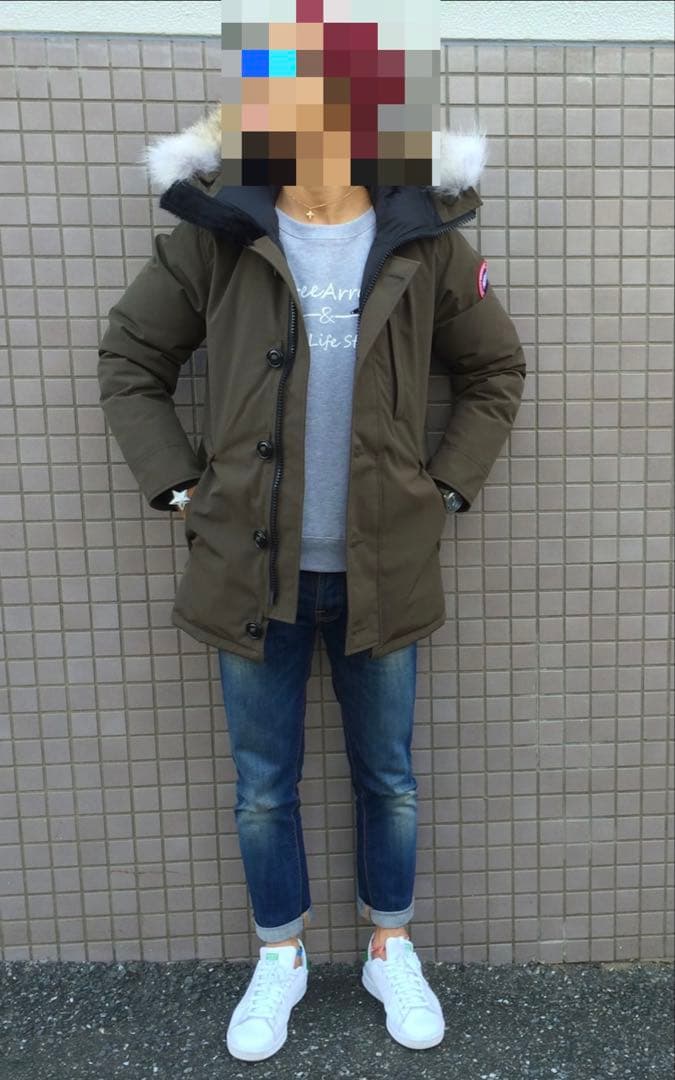 【極美品 S】カナダグース　シャトー　カーキ　コヨーテファー