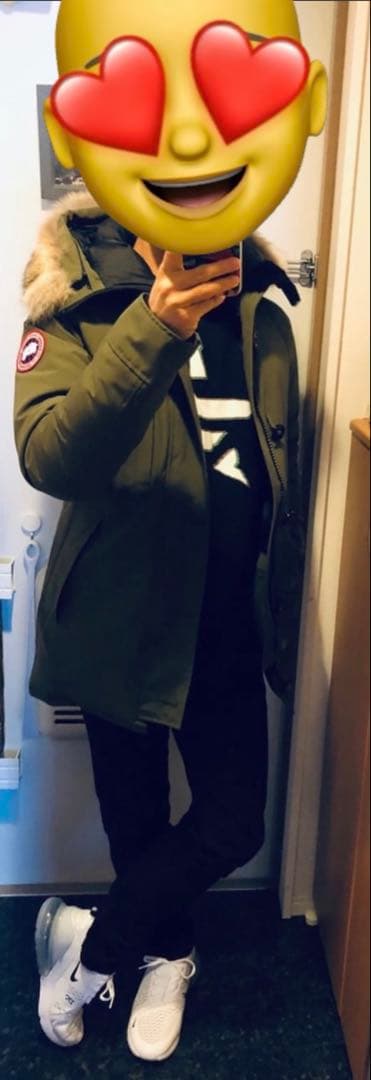 【極美品 S】カナダグース　シャトー　カーキ　コヨーテファー