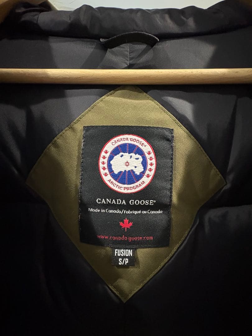【極美品 S】カナダグース　シャトー　カーキ　コヨーテファー