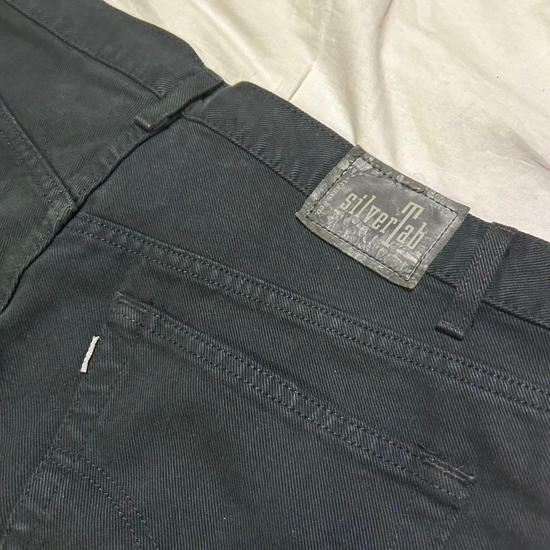 90's USA製　リーバイス　シルバータブ　 ワイドデニムパンツ　アメカジ