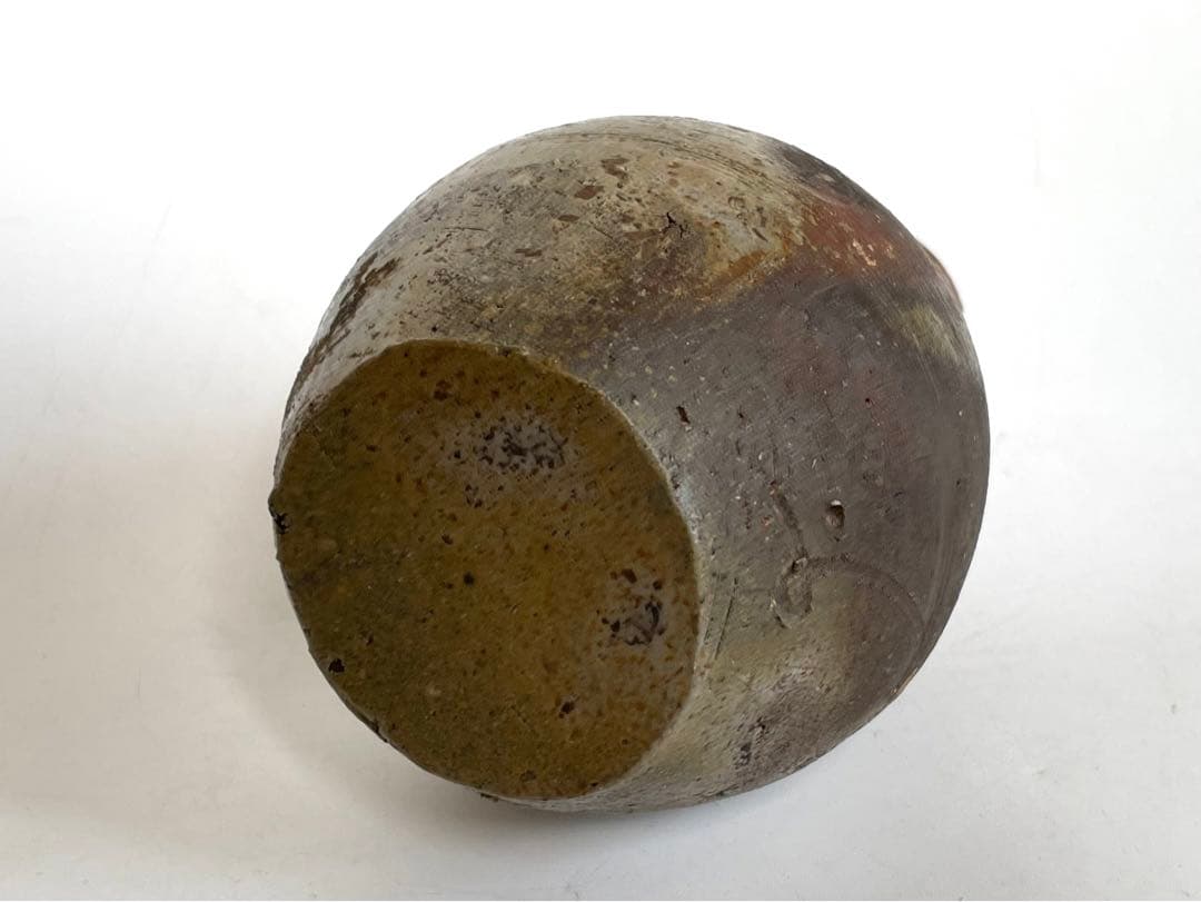 陶芸家　人間国宝　藤原啓　備前焼　備前　徳利　酒器　一輪挿し　箱なし　窯変