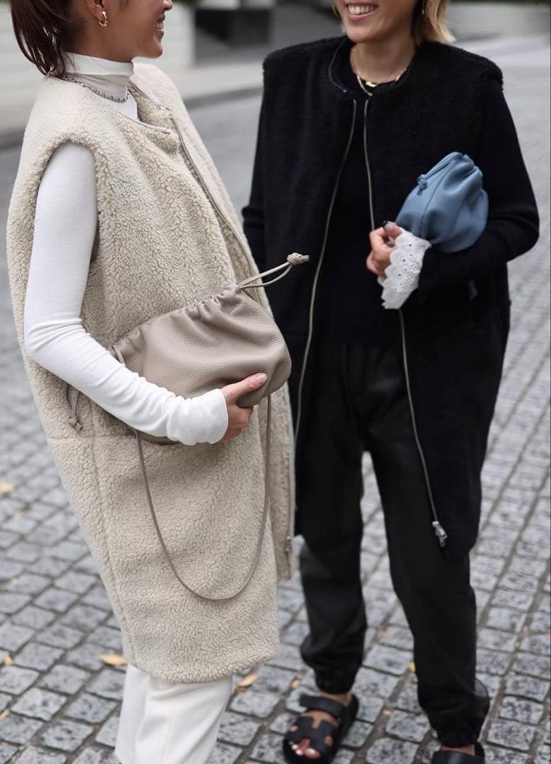 Gypsophila ジプソフィア　New Boa Vest ベージュ