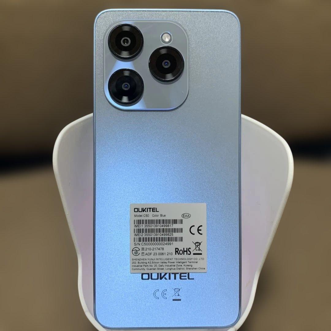 スマートフォン本体 OUKITEL C50 24GB (ram 8+16gb)128gb BLUE