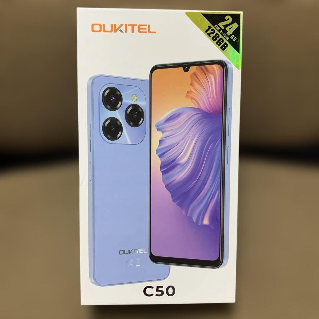 スマートフォン本体 OUKITEL C50 24GB (ram 8+16gb)128gb BLUE