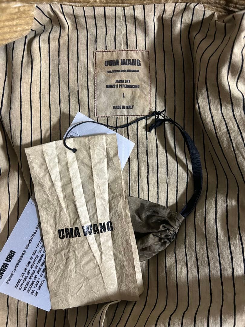 UMA WANG 24AW コーデュロイジャケット L ZIGGY CHEN