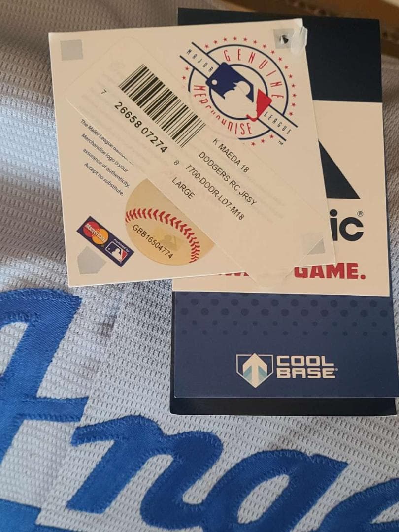 前田健太 直筆サインユニフォーム ドジャース MLB公式 Fanatics認証
