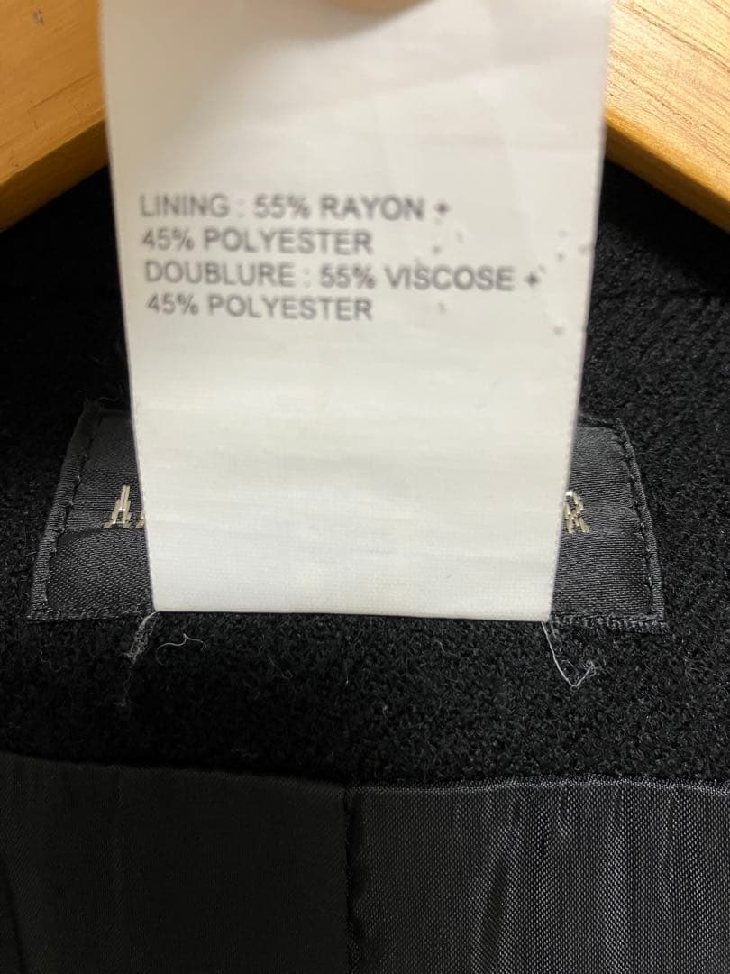 ANN DEMEULEMEESTER ブラック テーラードジャケット 40