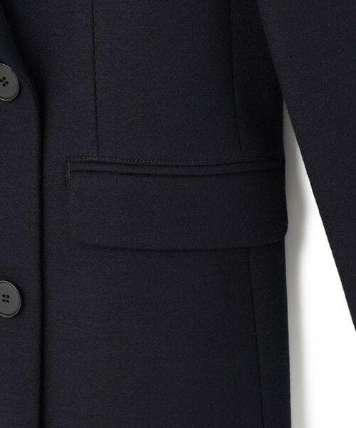 美品　23区　ウール圧縮スムース ダブル前 ジャケット　ダークネイビー　40