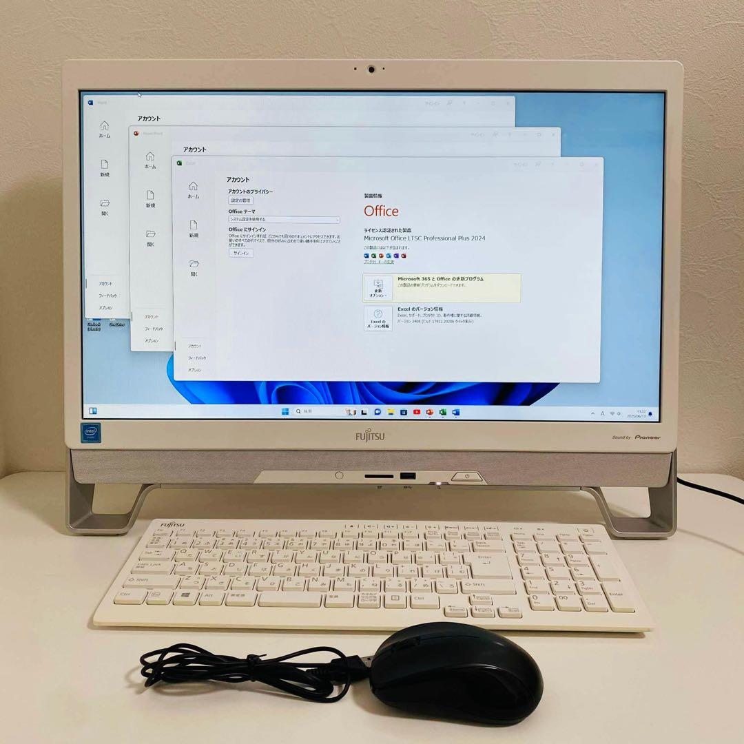 Y660 Fujitsuデスクトップ WEBカメラWindows11オフィス付き