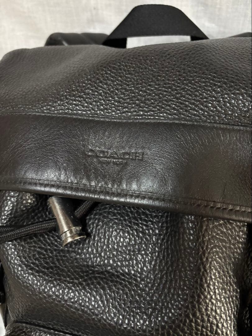 美品　COACH コーチ　ペプルレザーバックパックバックパック　F72311