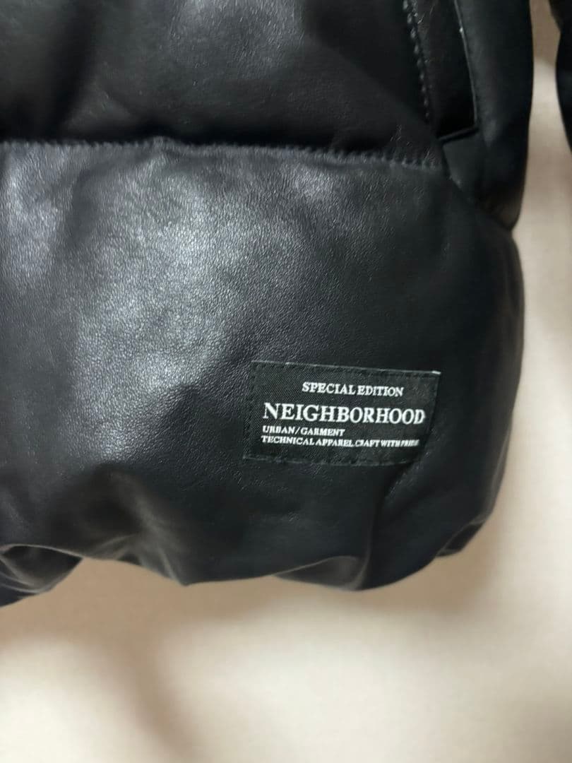 値下げ不可　ネイバーフッド　Schott 　レザー　ダウンジャケット