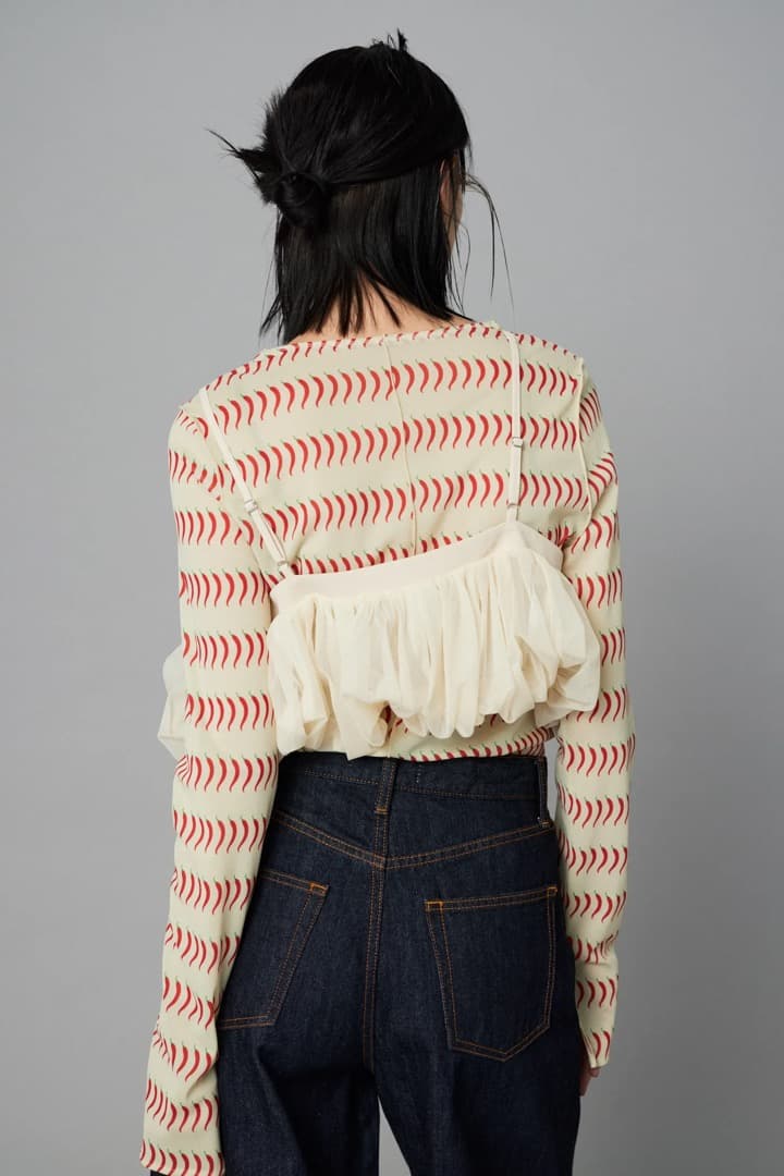 新品タグ付★42%OFF★HeRIN.CYE / バルーンビスチェ