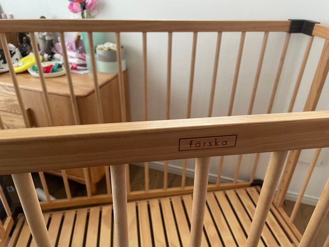 ファルスカ　ベッドサイドベッド　popomiベビーマットレス