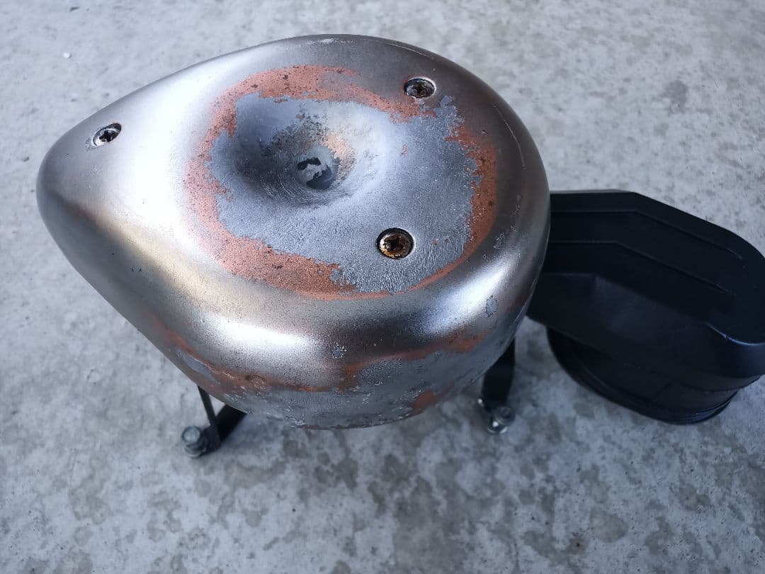 マグナ250 エアクリ　ドロップ　ビンテージ加工