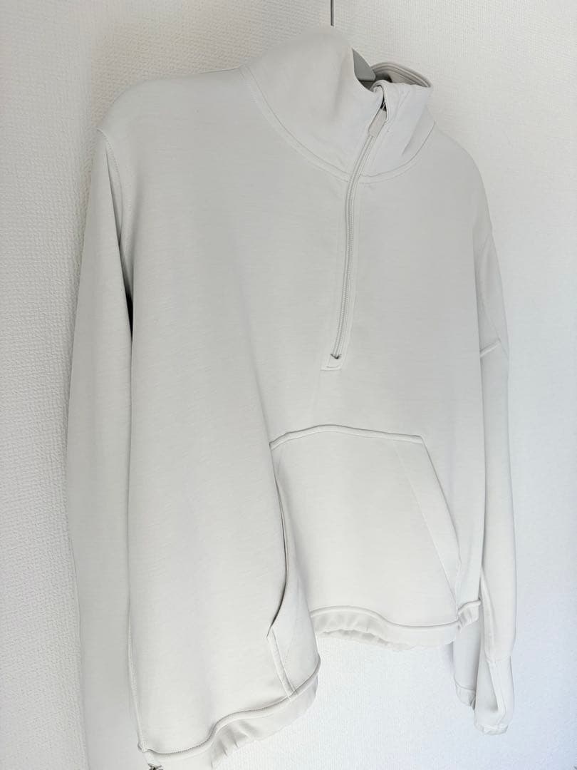 Lululemon Softstreme ハーフジップ パーカー ホワイト 10