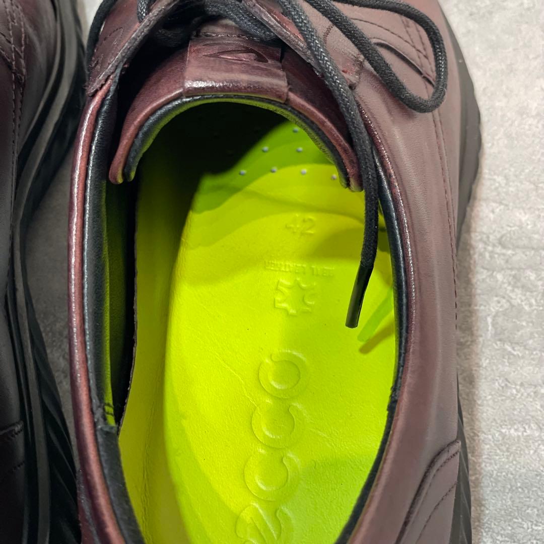 美品 ecco St.1 Hybrid 革靴 レザー GTX 茶色26.5cm