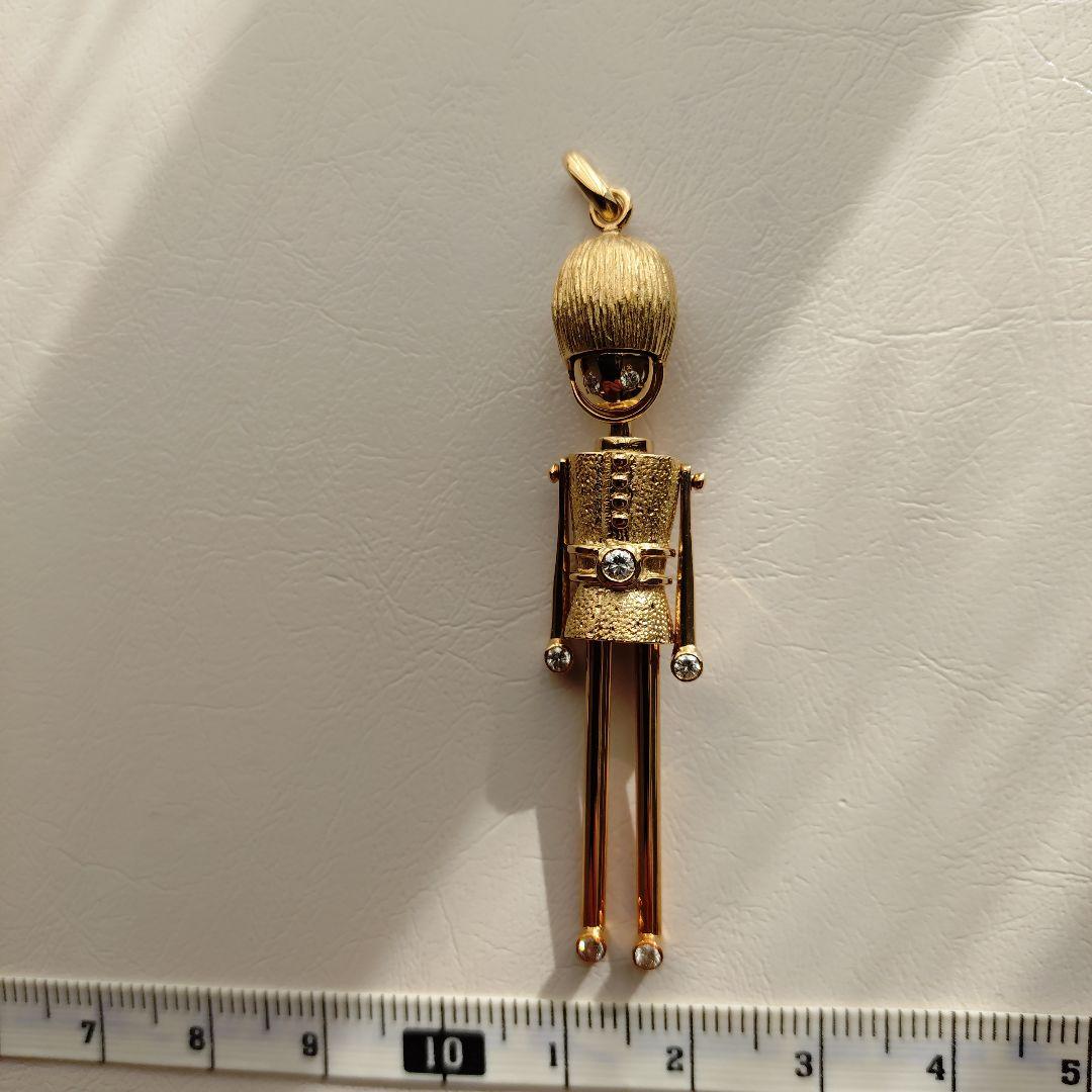 ダイアモンドK18YGペンダントトップ