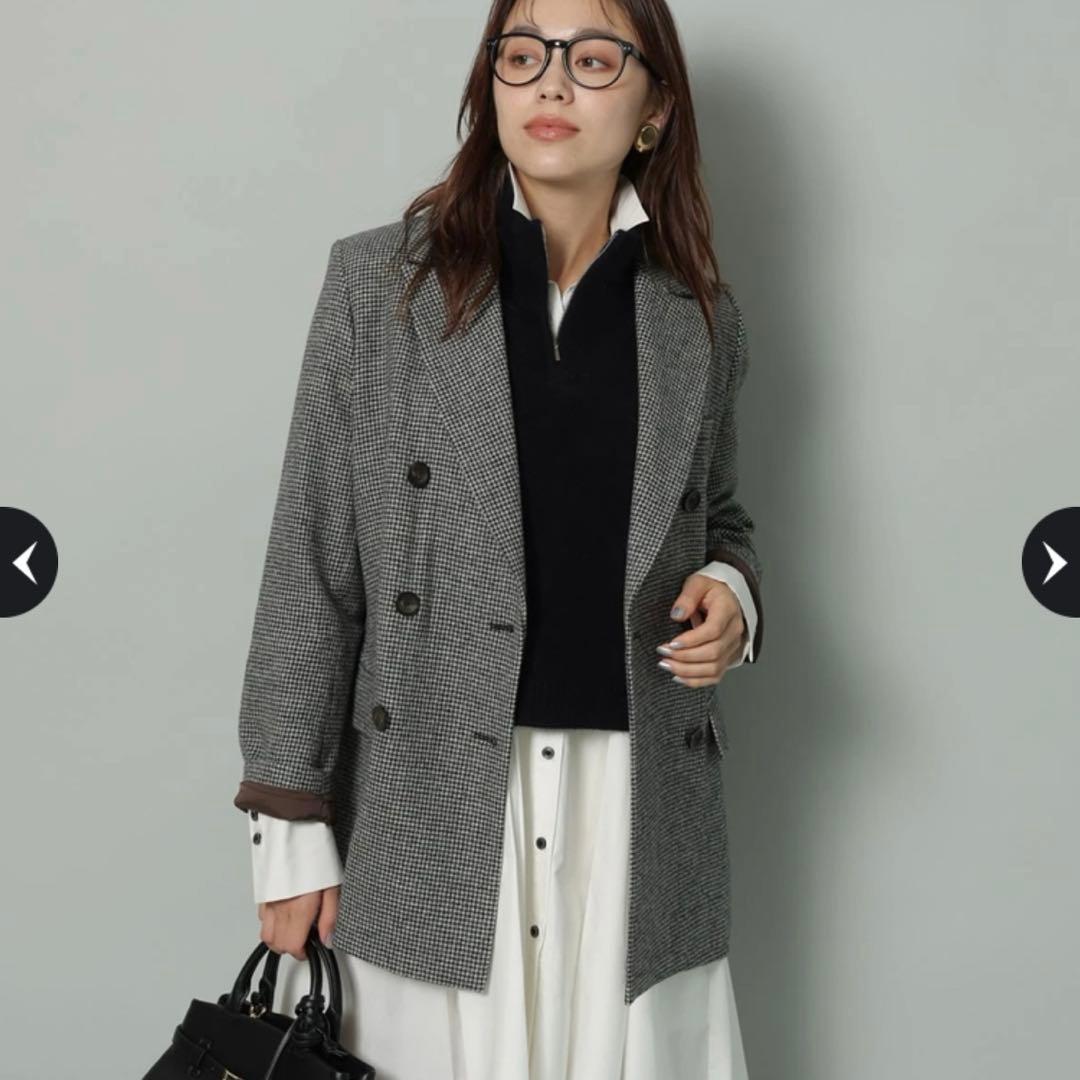 新品タグ付 Arpege story Wボタンジャコット Sサイズ