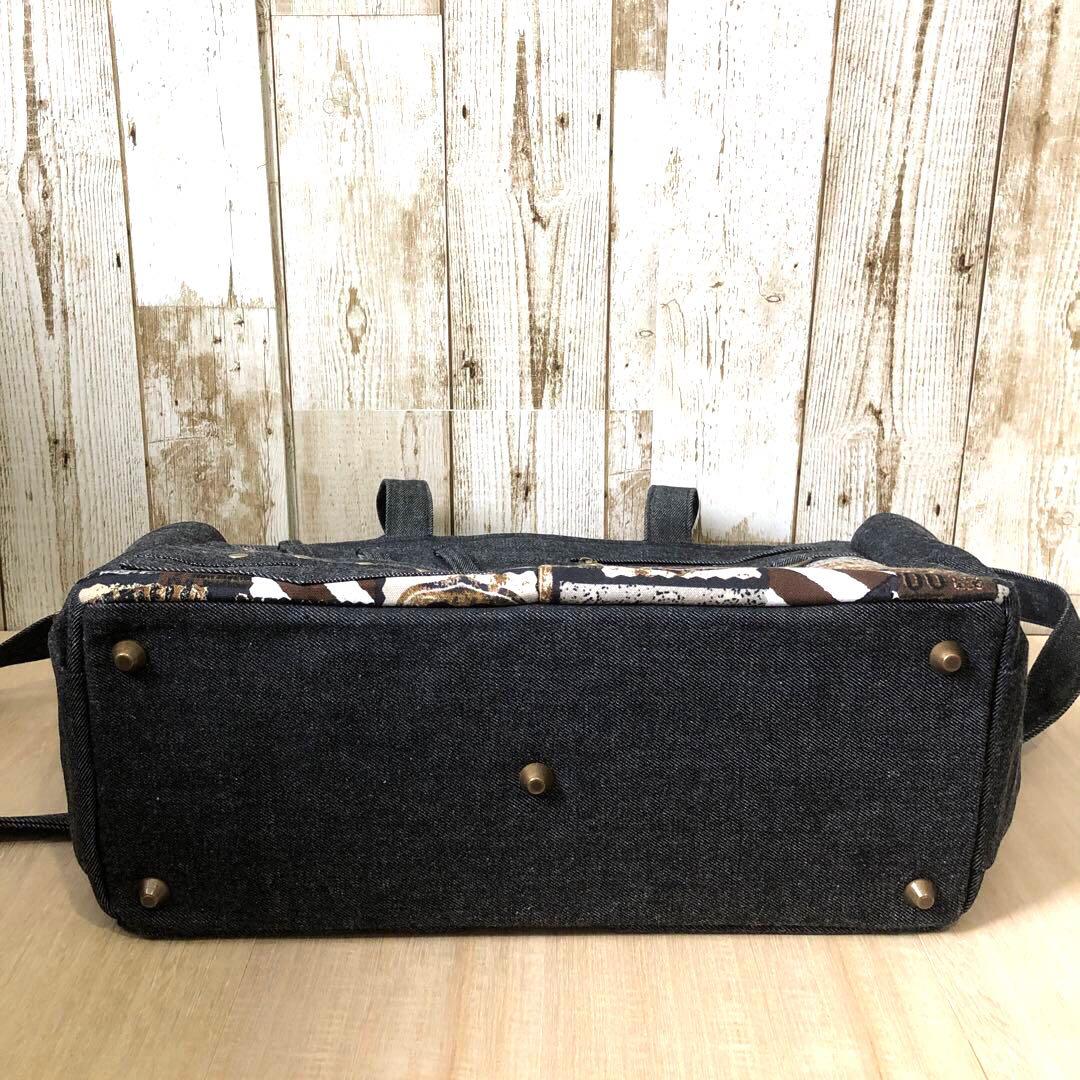 ひめ　トートバッグ　ハンドメイド 2個セット　①黒×AG②黒×S