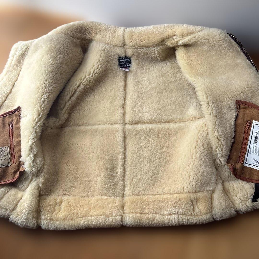 AVIREX TYPE B-3 ムートン フライトジャケット サイズ38